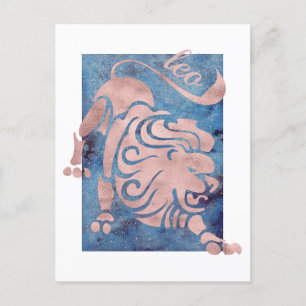 Carte postale Signe du zodiaque Lion