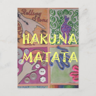 Carte Postale Signe Hakuna Matata - Impression