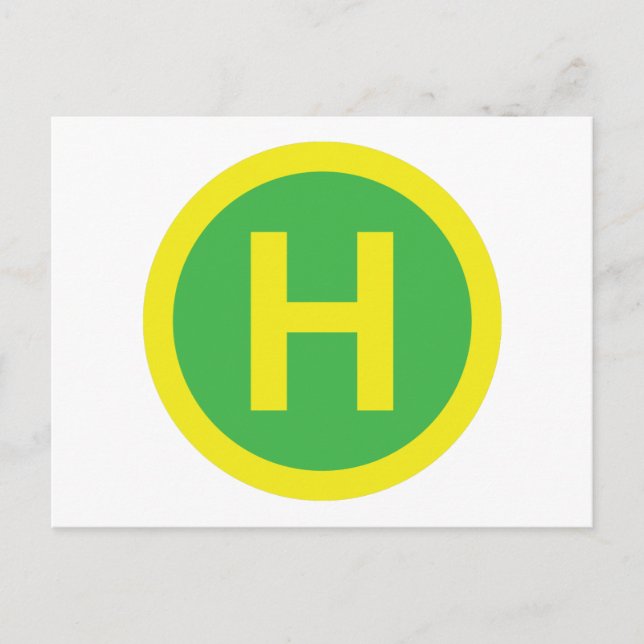 Carte Postale SIGNE Helipad (Devant)