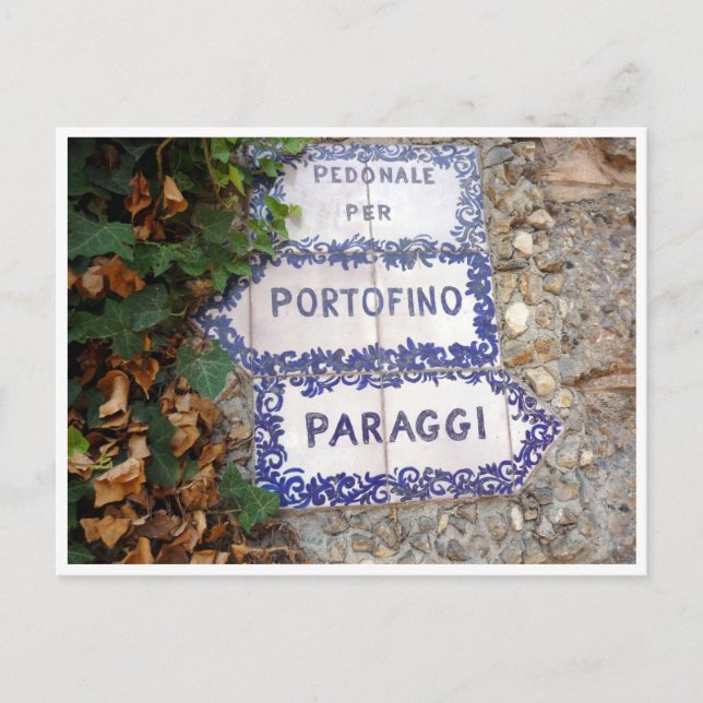 Carte Postale signe portofino paraggi (Devant)