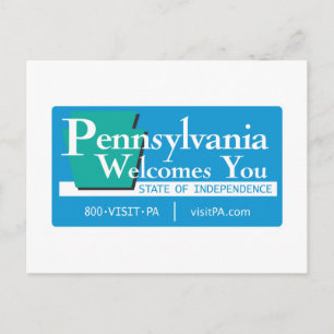 Carte Postale SIGNE ROUTIÈRE DE Pennsylvanie - USA