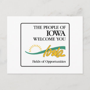 Carte Postale SIGNE ROUTIÈRE Iowa - USA