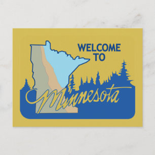 Carte Postale SIGNE ROUTIÈRE - Minnesota - USA