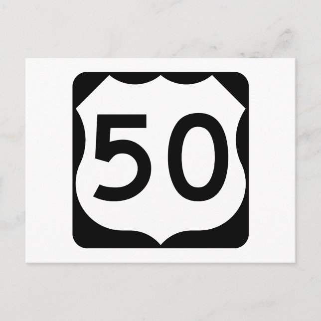 Carte Postale SIGNE US Route 50 (Devant)