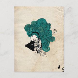 Carte Postale SIGNE Zodiaque Fille Pisces