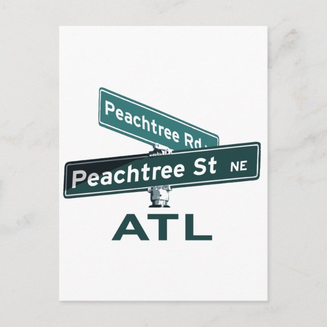 Carte Postale Signes ATL Peachtree (Devant)