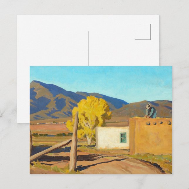 Carte Postale Signes d'automne 1931 par Maynard Dixon (Devant / Derrière)