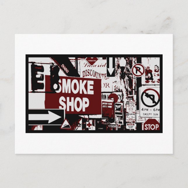 Carte Postale Signes de rue dans SF (Devant)
