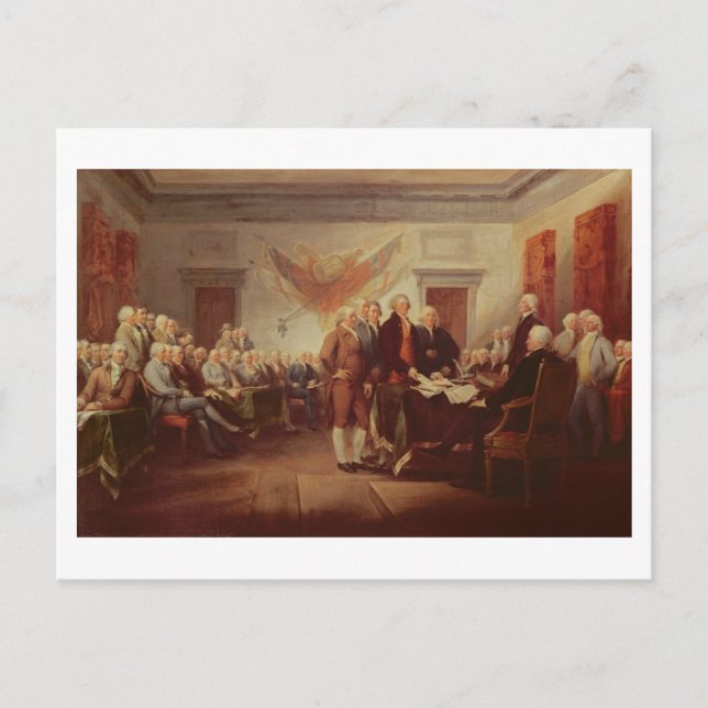 Carte Postale Signing the Declaration of Independence, 4e (Devant)