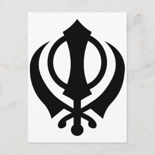 Carte Postale Sikh Khanda