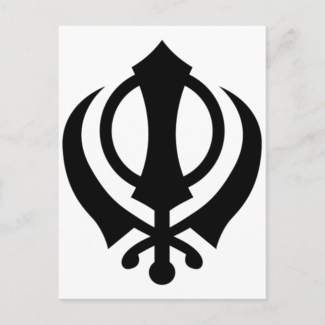Carte Postale Sikh Khanda (Devant)