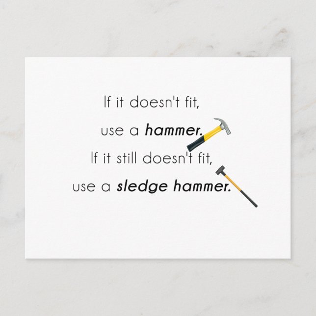 Carte Postale S'il ne convient pas, (Devant)