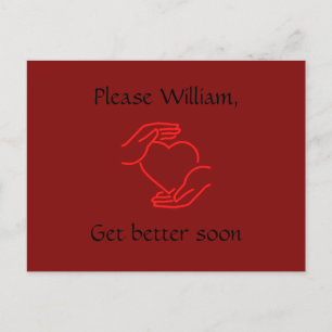 Carte postale : S'il vous plaît nom, allez-y bient