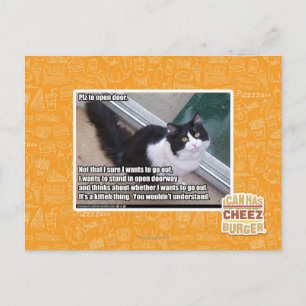 Carte Postale S'il vous plaît ouvrir la porte