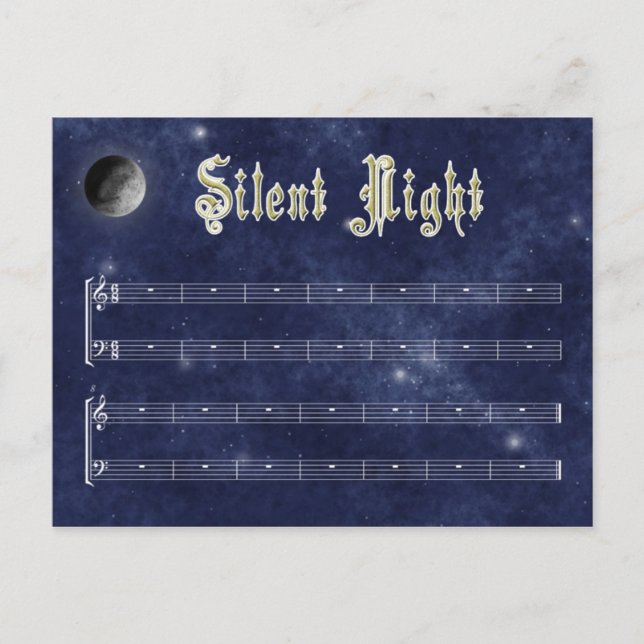 Carte postale Silence Night (Devant)