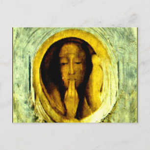 Carte Postale Silencio par Odilon Redon