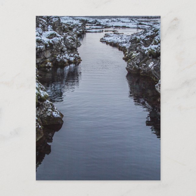 Carte Postale Silfra en Islande (Devant)