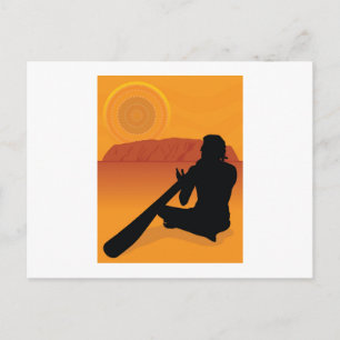 Carte Postale Silhouette autochtone