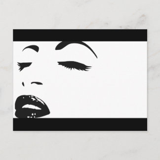 Carte Postale silhouette de beauté