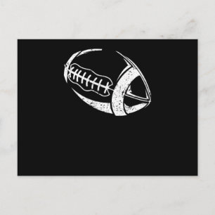 Carte Postale silhouette de football américain équipe sportive j