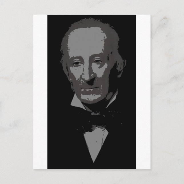 Carte Postale Silhouette de John Tyler (Devant)