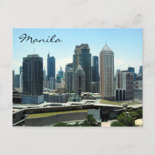 Carte Postale silhouette de manille