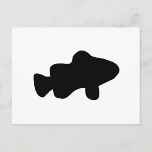 Carte Postale Silhouette de poisson clown