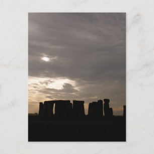 Carte Postale Silhouette de Stonehenge