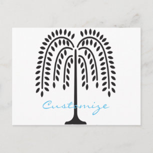 Carte Postale Silhouette de Willow en pleurs Thunder_Cove