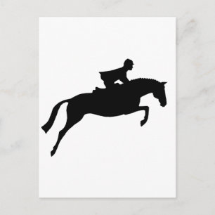 Carte Postale Silhouette du cavalier