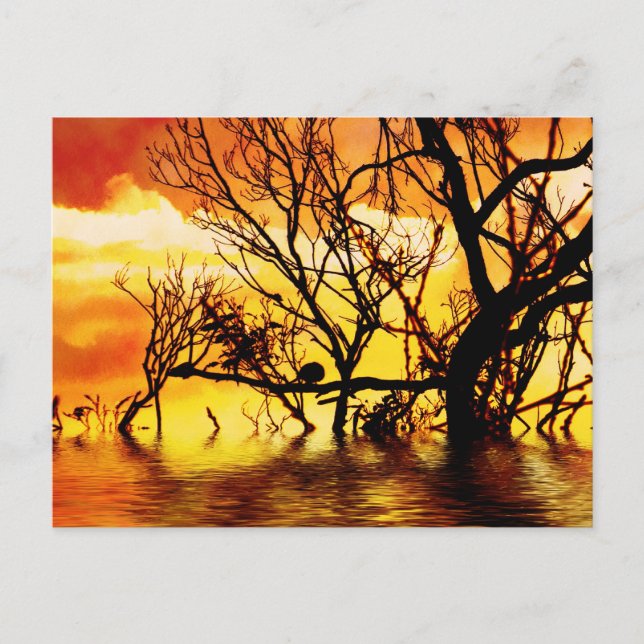 carte postale silhouette rectangulaire (Devant)