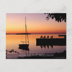 Carte postale Silhouettes de coucher de soleil