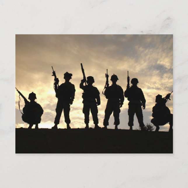 Carte Postale Silhouettes du soldat (Devant)