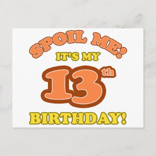 Carte Postale Silly 13e anniversaire présent