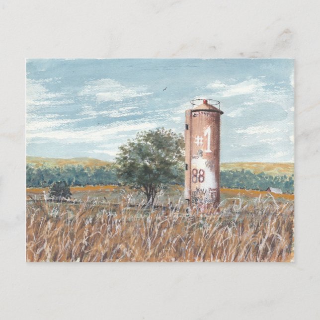 Carte Postale Silo à graffiti (Devant)