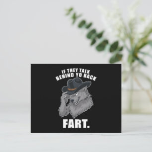 Carte Postale S'Ils Parlent Derrière Le Dos Fart Mème Drôle