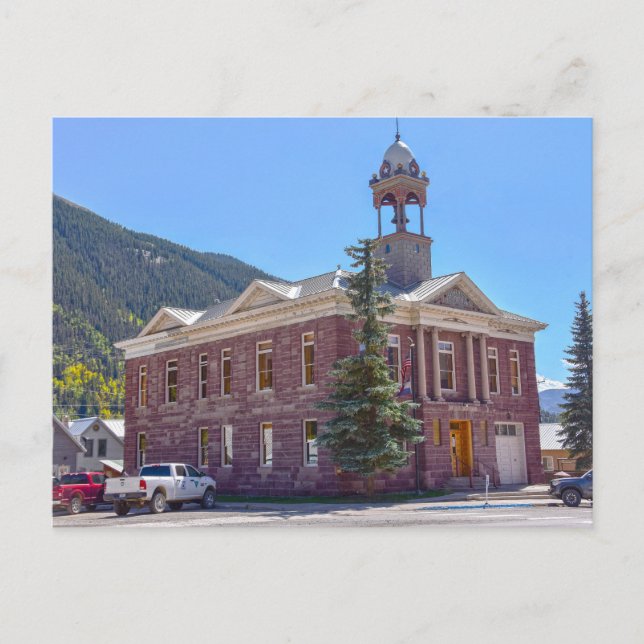 Carte Postale Silverton, Colorado, Hôtel de Ville (Devant)