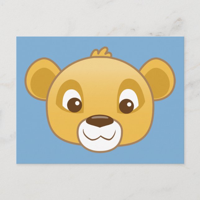 Carte Postale Simba Emoji (Devant)