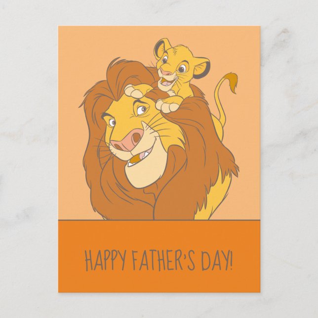 Carte Postale Simba Escalade Mufasa (Devant)