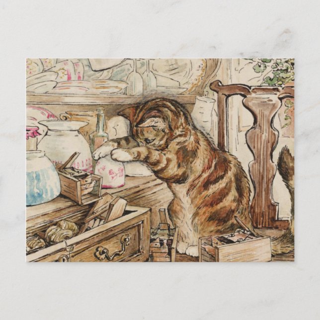 Carte Postale Simpkin Chat Ménage Par Beatrix Potter (Devant)