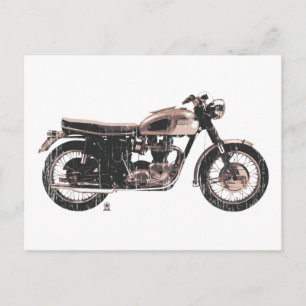 Carte Postale Simple belle moto classique