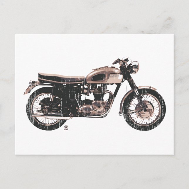 Carte Postale Simple belle moto classique (Devant)