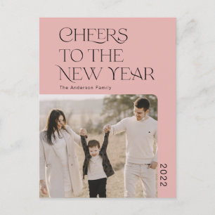 Carte Postale Simple Cheers à la nouvelle année 2022 photo de fa