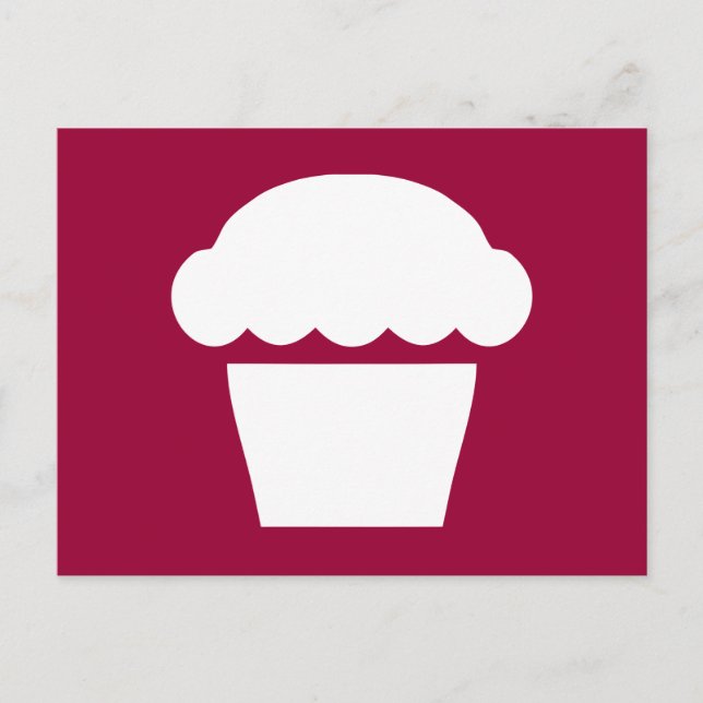 Carte Postale simple cupcake (Devant)