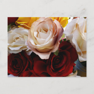 Carte postale simple de fleurs à l'aquarelle