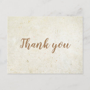Carte postale simple de remerciement d'affaires en