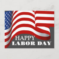 Simple Elegant Labor Day avec drapeau américain
