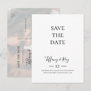 Carte postale simple élégante décolorée pour annon