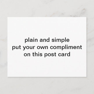 Carte Postale simple et clair