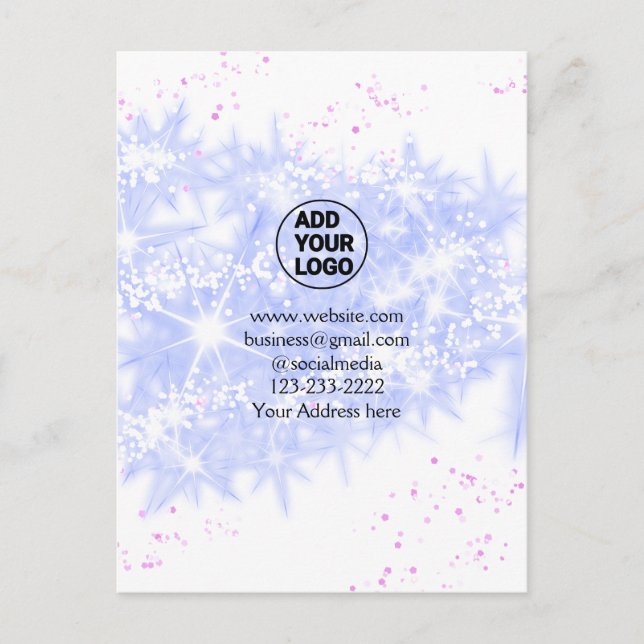Carte Postale simple et minimal ajoutez votre logo/votre design  (Devant)